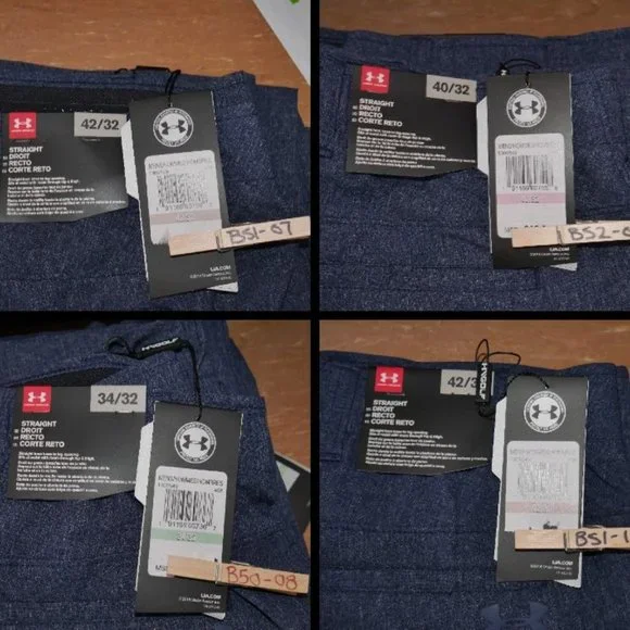 Under Armour Men's Vented Showdown Golf Pants Breathable Straight Fit Blue NWT
